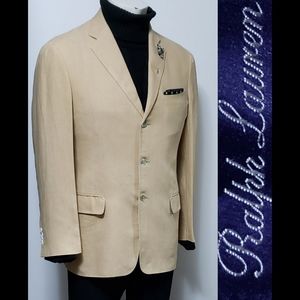 Men's Ralph Lauren Purple Label Tan 100% Linen 40R